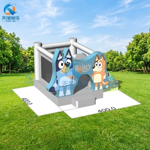 Castillo Inflable Comercial para Niños 2026, Bluey, Ecológico, de PVC, con Tobogán, Combinado, con Diseño de Dibujos Animados, para Fiestas - Product Image 4