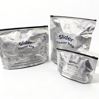Sachets Doypack OEM 10 pièces/boîte, 3 tailles, réutilisables, qualité alimentaire, en PET, avec impression tampon et logo personnalisé pour aliments pour animaux et sushis