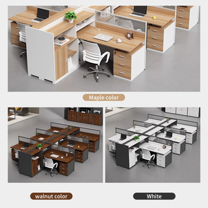 Escritorio de oficina Escritorio de personal de oficina Estación de pantalla moderna simple Casillero Partición Escritorio de computadora de empleado - Product Image 4