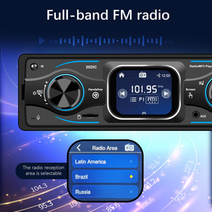 Lecteur MP3 universel 1Din 2,2 pouces avec <span class=keywords><strong>radio</strong></span> USB <span class=keywords><strong>Bluetooth</strong></span>, écran tactile intelligent pour voiture avec émetteur à 7 lumières colorées - Product Image 5