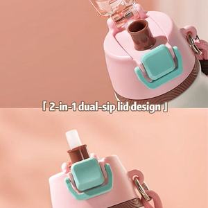 PINKAH Nouvelle Arrivée Bouteille d'eau isotherme en acier inoxydable de qualité supérieure de 25 oz avec couvercle à double ouverture 2-en-1 et fonction de pulvérisation - Product Image 5