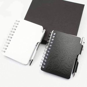 Wholesale Creative Paper <b>Notebooks</b> with Aluminum Shell and Metal Shell Includes Pens and Alloy Coil Creative Design - Product Image 3