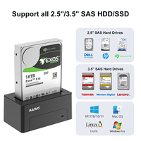 Base de Conexión para Disco Duro MAIWO K308SAS de 2.5\" y 3.5\" SFF-8482 USB3.0 Mini SAS, Carcasa para SSD USB 3.2 Gen1 de 5 Gbps