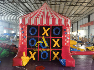 AILE 2 EM 1 Interativo Carnaval Jogo Inflável Esporte Jogos Indoor & Outdoor Inflável <span class=keywords><strong>Tic</strong></span> Tac Toe Connect 4 Row Jogos - Product Image 5