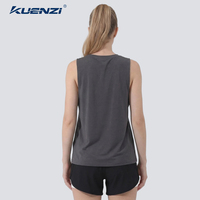 Débardeur pour femme Kuenzi, coupe classique, logo personnalisé, col rond, manches courtes, 100% coton, 210GSM, taille 5X, surdimensionné