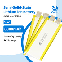 Batterie de drone 3,6 V 8000 mAh 8 Ah 7C, batterie de moto, batterie Lipo solide, batterie de drone au lithium polymère