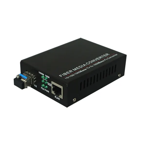Commutateur Ethernet 1000M, 20km, convertisseur de média monomode multi-fiber optique, bon service, lien TP