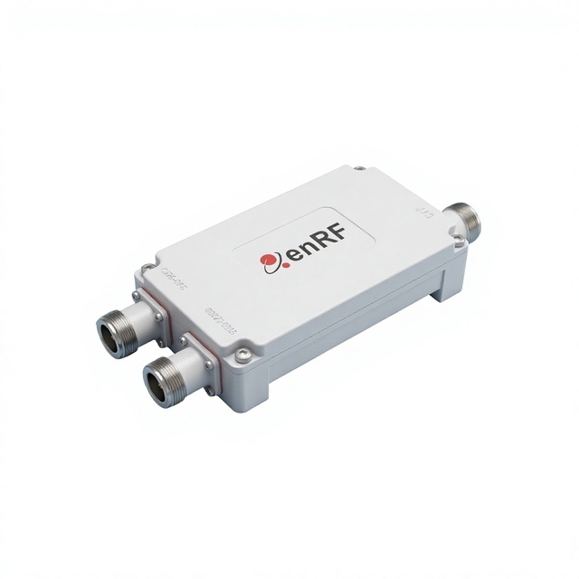 RF Combiner Dual Band Power Divider 380-960MHz 1710-2700MHz 2 Way DIN Female Connector Aluminium CenRF CB-2-AO-DFi 50 300W
