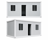 Maison conteneur préfabriquée modulaire portable de 10, 20 et 40 pieds pour bureau et logement