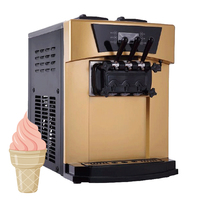 IJsmachine 22-30 L/H 3 smaken Soft Serve ijsmachine Commerciële ijsmachine