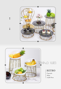 Giá Trưng Bày Bánh Cupcake Tráng Miệng Bằng Khí Cầu Nóng Trang Trí Đám Cưới Giá Trưng Bày Bánh Cupcake Tráng Miệng Bằng Thép Không Gỉ Màu Vàng Thép Không Gỉ Cho Bữa Tiệc Nhà Hàng - Product Image 4