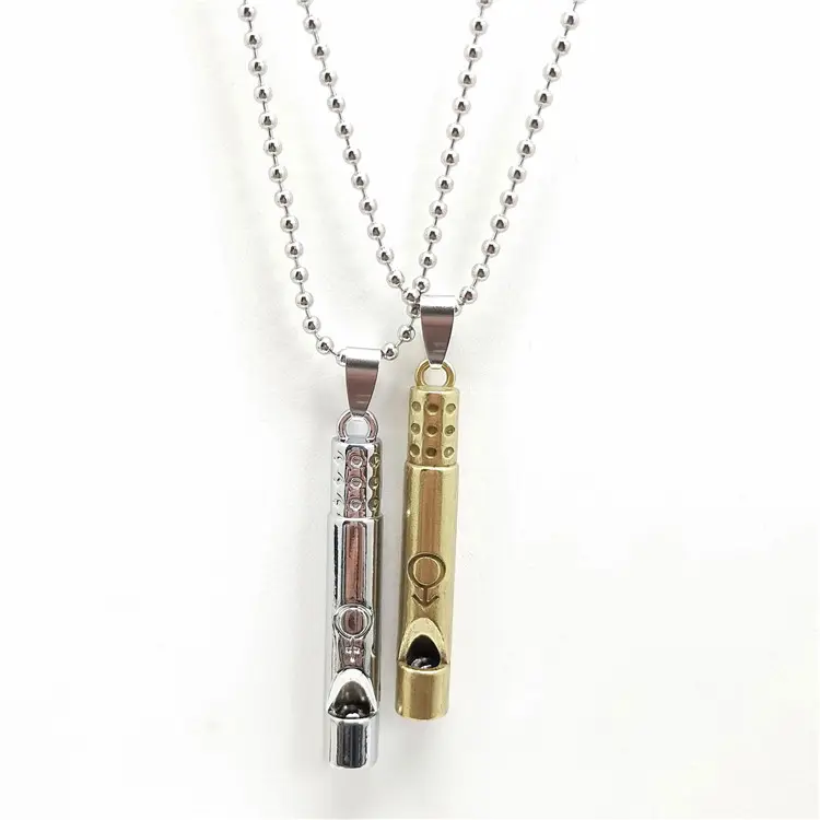 Whistle necklace can sound personalized fashion hip-hop couple male and female pendant accessories