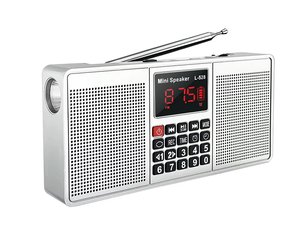 YOFITS L-528 Radio FM Lettore MP3 Mini Altoparlante Bluetooth <span class=keywords><strong>Portatile</strong></span> Wireless con Luce LED e Sveglia - Product Image 3