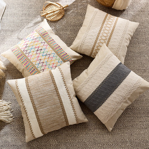 Cuscino per Divano a Righe in Stile Americano di Lusso, Lavabile, Decorativo per Soggiorno, Cuscino per Sedile Auto, <span class=keywords><strong>Cuscini</strong></span> da Esterno - Product Image 1