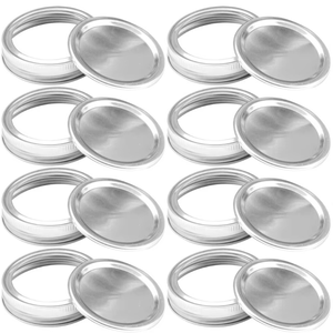 Bocaux en verre ronds en gros de 6oz, 8oz, 12oz, 16oz, 26oz, 34oz, transparents avec couvercle à vis en aluminium pour salades, confitures et conserves - Product Image 4
