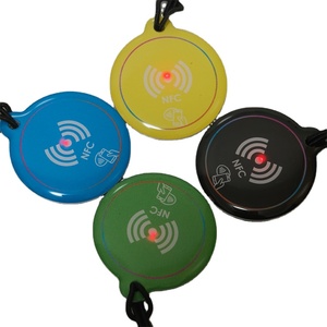 이벤트 프로모션 멀티 팩터 인증 주문 제작 에폭시 라운드 <span class=keywords><strong>Nfc</strong></span> 마법의 열쇠 고리 LED 알람 조명 - Product Image 2