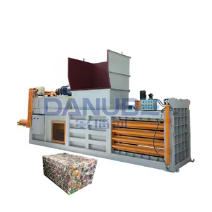 เครื่องอัดกระดาษแข็งฝ้ายแบบแนวนอนอัตโนมัติเต็มรูปแบบ / เครื่องอัดไฮดรอลิก - Product Image 1