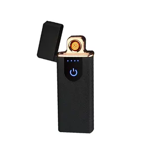 New design slim usb rechargeable lighter portable heating coil touchscreen electronic cigarette