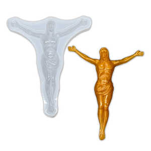Jesus-Korpus Silikonform Ausgestellte Kreuze Kruzifix <span class=keywords><strong>Vagina</strong></span> Harzform Kreuz Heimdekoration - Product Image 1