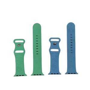 สายนาฬิกาซิลิโคนสลักลายสำหรับ Apple <span class=keywords><strong>Watch</strong></span> สายรัดข้อมือซิลิกาเจลแกะสลักลายเรเดียม สายนาฬิกาสมาร์ทวอทช์แบบเปลี่ยนได้ ขนาด 38 มม. 42 มม. - Product Image 3