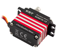 Moteur servo numérique HV à engrenages métalliques sans balais KST SV6010-12 70Kgf.cm 0.09sec DC12V en alliage d'aluminium 4 pôles pour RC à grande échelle