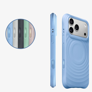 <span class=keywords><strong>Cover</strong></span> in Silicone Magnetica Wireless per <span class=keywords><strong>iPhone</strong></span> 17-14 Antiurto Anti-caduta con Protezione Lente Rialzata e Texture Ondulata - <span class=keywords><strong>5</strong></span> Colori Disponibili - Product Image 5