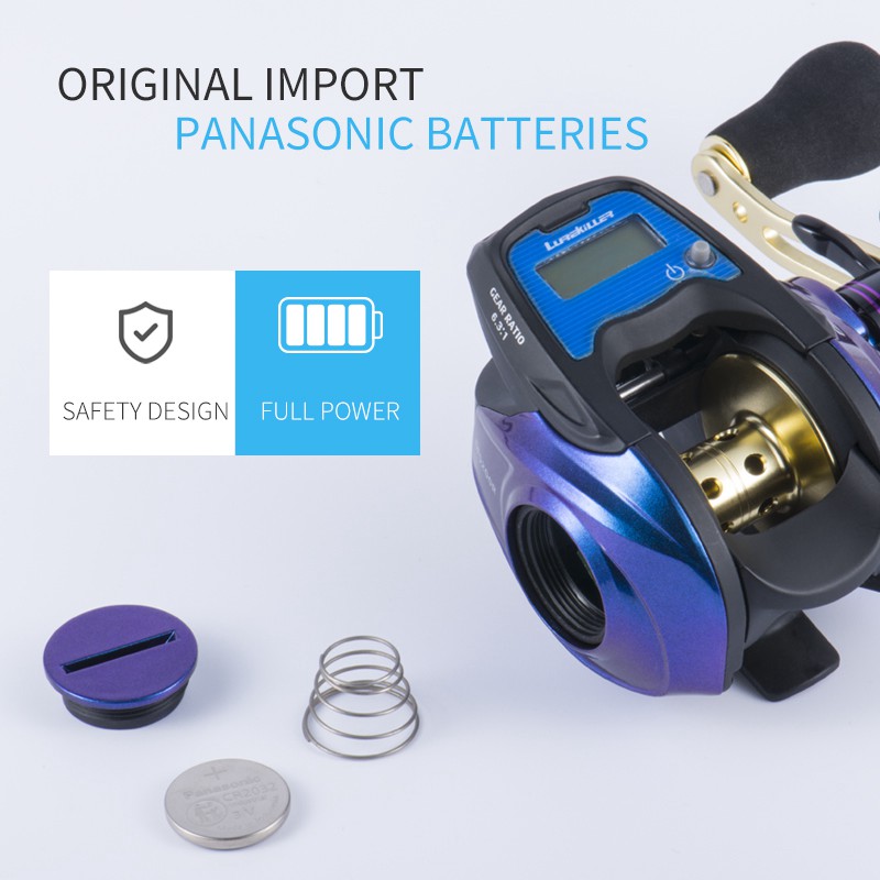 Lurekiller Digital Pro電子フィッシングリールギア比6.3:1バカ