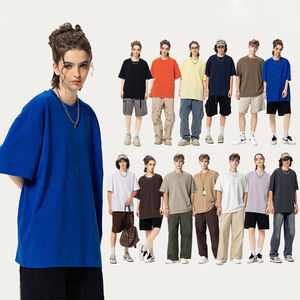 เสื้อยืดไซส์ใหญ่พิเศษสำหรับผู้ชายและผู้หญิงเสื้อยืด305แกรมน้ำหนักหนักเปล่าเป็น100% - Product Image 1