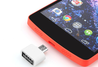 Micro USB OTG transferencia de datos a USB 2,0 adaptador Micro USB macho a hembra