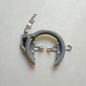 Lucchetto per Bicicletta di Alta Qualità in Acciaio Saimeng Grigio Chiaro con Vernice Elettroforetica Giapponese, a Forma di Ferro di Cavallo, Autodistruttivo con 2 Chiavi - Product Image 6