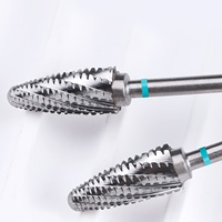 Foret à ongles en acier inoxydable Aproms Tornado en forme de cône - Professionnel pour l'élimination du gel épais et le nettoyage des cuticules