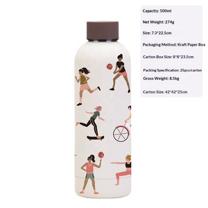 Nueva Botella de Agua <span class=keywords><strong>con</strong></span> Diseño de Yoga, <span class=keywords><strong>Termo</strong></span> Deportivo Portátil para Mujer - Product Image 4