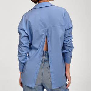 2023 Top bán tùy chỉnh dài tay áo thoáng khí áo cánh cho phụ nữ rơi trở lại mở Áo sơ mi - Product Image 1