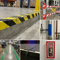 Cinta de Advertencia de Peligro de PVC Impermeable, Cinta de Barrera de Seguridad de Alta Visibilidad para Construcción y Logística
