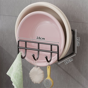 Modern Corner Bathroom Washbasin Rack with Punch-Free Countertop Installation Zinc Alloy Storage Shelf - Product Image 4