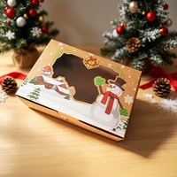 Boîte en papier personnalisée avec séparateurs pour 6 biscuits, gâteaux et macarons, pour emballage cadeau