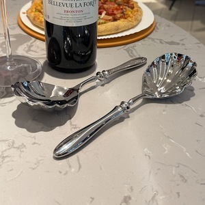 304 stainless steel <b>large</b> spoon shell spoon creative gourd handle spoon hotel catering service spoon hammer public spoon - Product Image 2