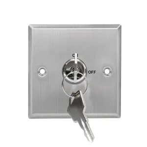 Paslanmaz Çelik DPDT Acil Durum Metal düğme Anahtarı Erişim Kontrol Sistemi için Kapı Kilidi/kapı ve kapı operatörü