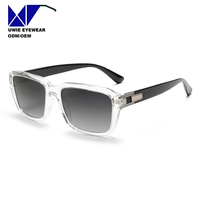 Lunettes de soleil carrées personnalisées OEM TR90 UV400 polarisées pour adultes unisexes, taille 54-19-138, fabriquées en usine certifiée ISO