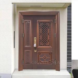 Puerta de Acero de Gran Tamaño, Diseño Contemporáneo, Personalizada para el Hogar, <span class=keywords><strong>Puertas</strong></span> Metálicas de Seguridad para Casa - Product Image 6