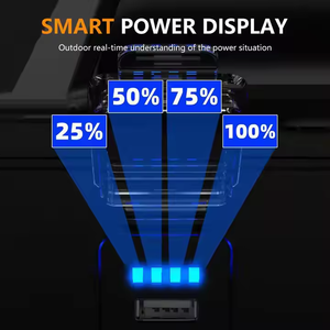 Multifunction Solar Power Bank <b>Work</b> <b>Light</b> Searchlight Flashlight <b>Rechargeable</b> COB <b>LED</b> Portable Outdoor Camping Lamp Plastic 5W - Product Image 6