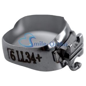 Nieuwe Voorraad Hoge Efficiëntie Orthodontische Molaire Banden Voorgelast Met Orthodontische Buccale Buis Elastische Elastiekjes Voor Tandheelkundige - Product Image 3