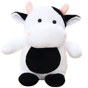 עיצוב חדש במפעל צעצוע קטיפה בעלי חיים קטנים עם צעצוע קטיפה באיכות טובה פרה תינוק צעצועי קטיפה רכים