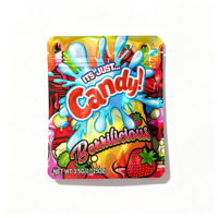 Nouvel arrivage : Boîtes et sacs Mylar 3,5g, emballages pour céréales, sacs d'emballage holographiques à fermeture éclair, pochettes en plastique, sacs Mylar pour bonbons et chewing-gums