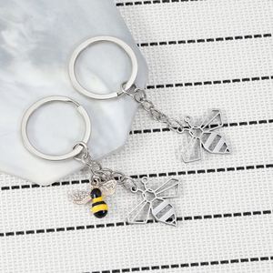 Para Maestros, Regalo de Graduación o Día del Maestro, Colgante para Mochila, Llavero de Abeja de Acero Inoxidable - Product Image 3