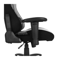 Chaise de jeu personnalisée de couleur verte avec accoudoirs 2D, tissu respirant, mousse haute densité, base en nylon, pivotante et inclinable