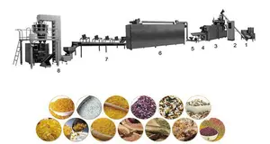 Big Capacity Nutritional Rice Production Line Artificial Rice Extruder Plant Fortified Rice Make Machine