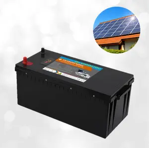 12V 100Ah 200Ah 250Ah 300Ah Ciclo profundo Solar Almacenamiento en el hogar Barco marino Barco RV Camión Batería Reemplazo de baterías de plomo ácido