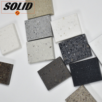 Plaque de surface solide en acrylique pur, couleur grainée, pierre artificielle