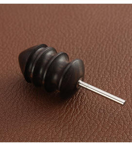Outil de brûlage du cuir OEM à pointe fine, en <span class=keywords><strong>bois</strong></span> de santal tropical massif, <span class=keywords><strong>pour</strong></span> le lissage du cuir, compatible perceuse - Product Image 4